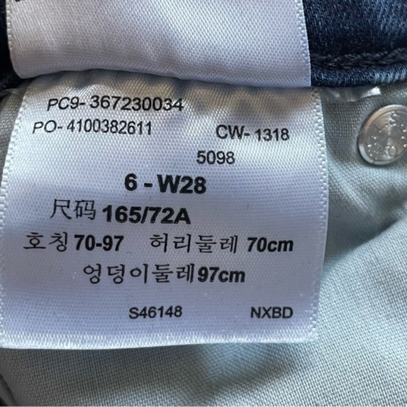 Denizen Levis Jeans Womens blue Straight Leg Modern Slim Ladies Denim cr… - Picture 9 of 13